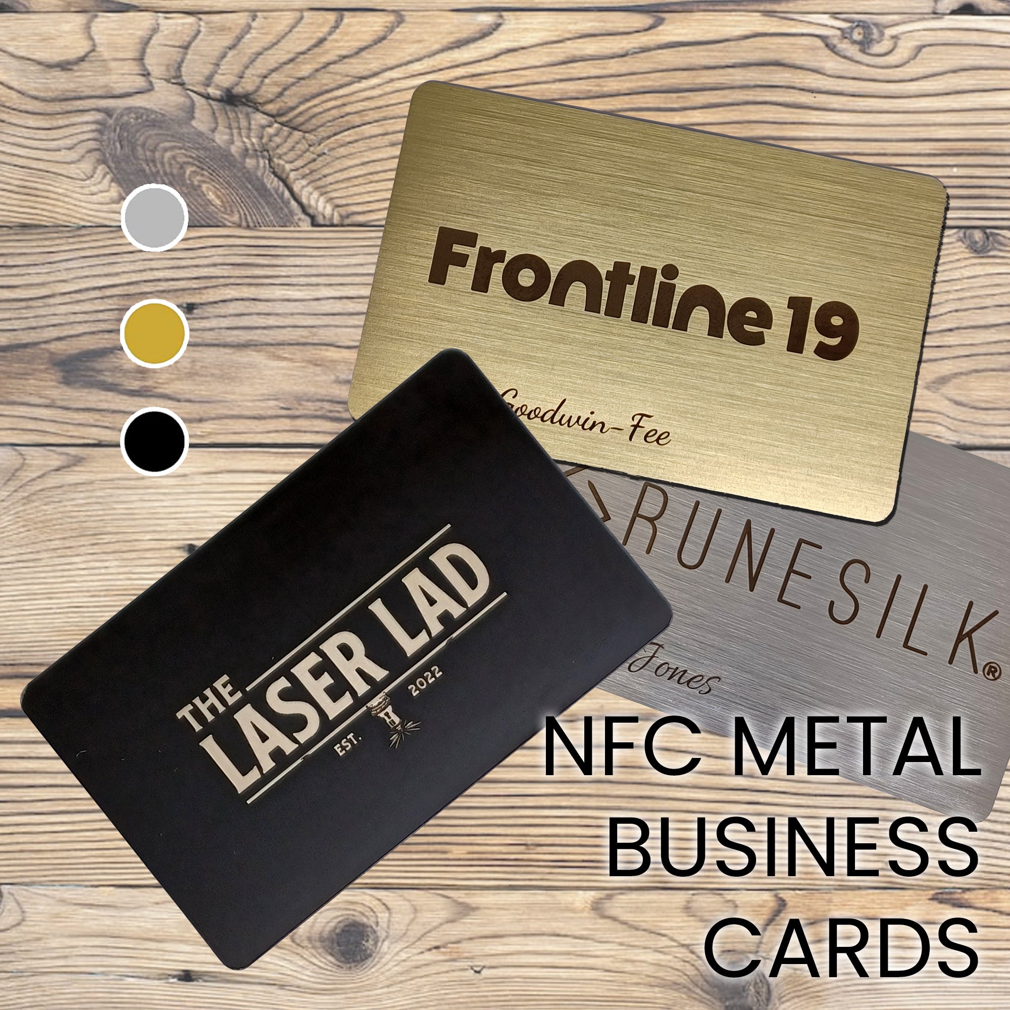 Personalised NFC Metal Hybrid Business Card – Premium NFC Smart Card N –  The Laser Lad